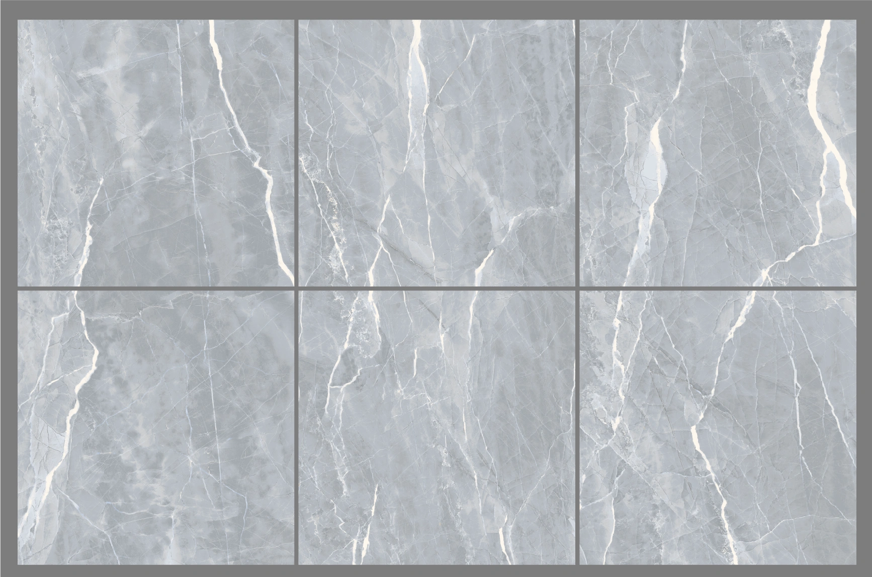 Matētas (sugar) flīzes MARBLE SUGAR GREY, 60x60 cm, SH